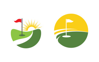 Sport Golf Vector icon Logo design illustration Template v.13