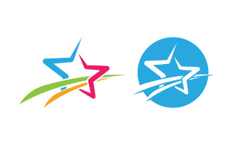 Star Logo faster Concept Logo Illustration design v.5