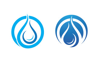 Water drop Plumbing Logo Template vector illustration v.84