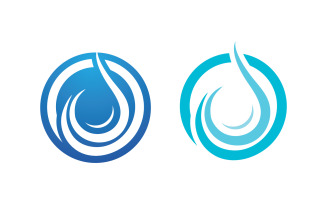 Water drop Plumbing Logo Template vector illustration v.86