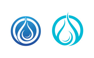 Water drop Plumbing Logo Template vector illustration v.87