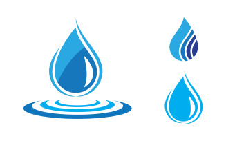Water drop Plumbing Logo Template vector illustration v.88