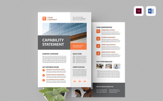 Capability Statement Template | Microsoft Word & Adobe Indesign
