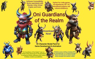 Oni Guardians of the Realm 3D Model
