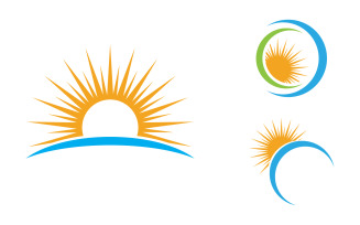 Sun Light Ray Vector illustration Icon Template v.11