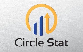 Circle Start Button Up Arrow Graph Diagram Invest Business Logo Template