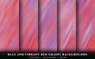 Blue and Vibrant Red Grainy Texture Backgrounds