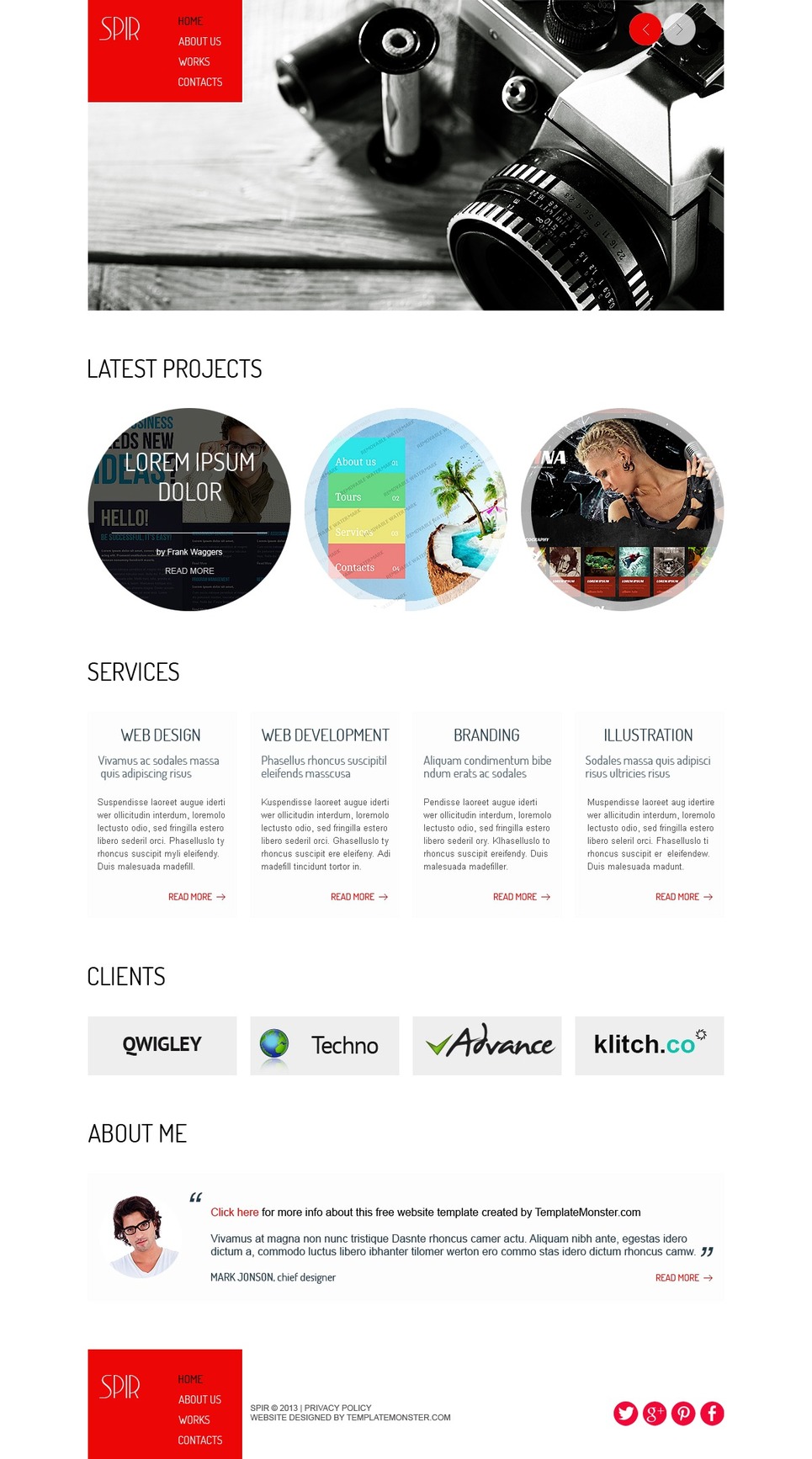 Free HTML5 Theme for Portfolio