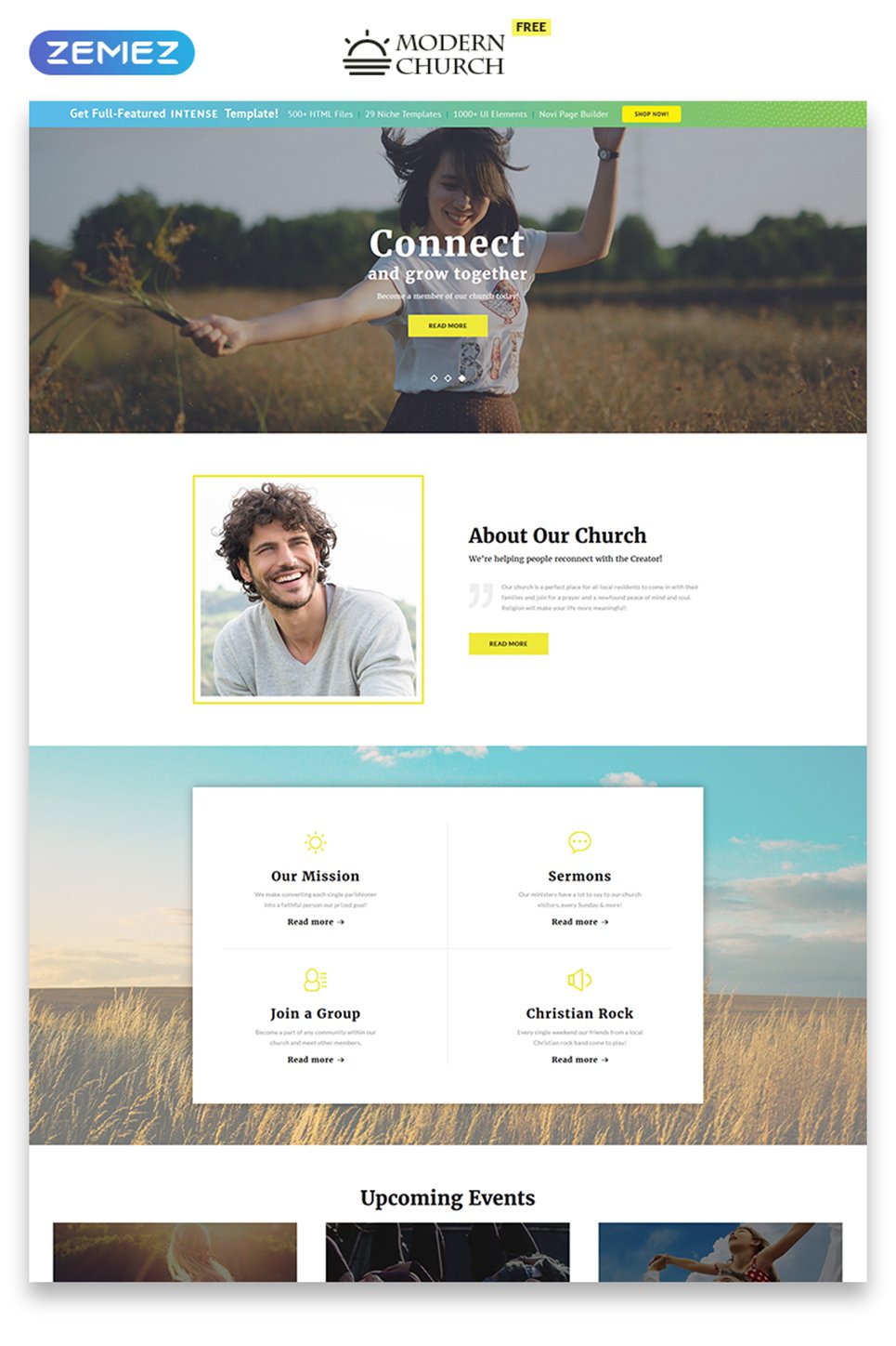 Atomic Best Free Business Website Template 2020 Colorlib