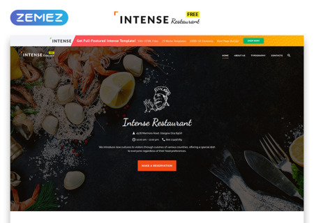 Free HTML5  for Restaurant Site