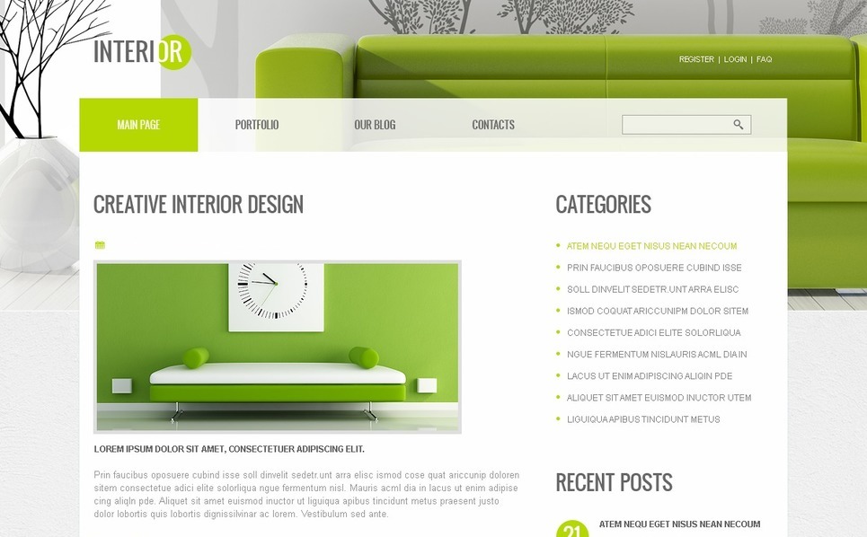 Free Joomla Interior Template