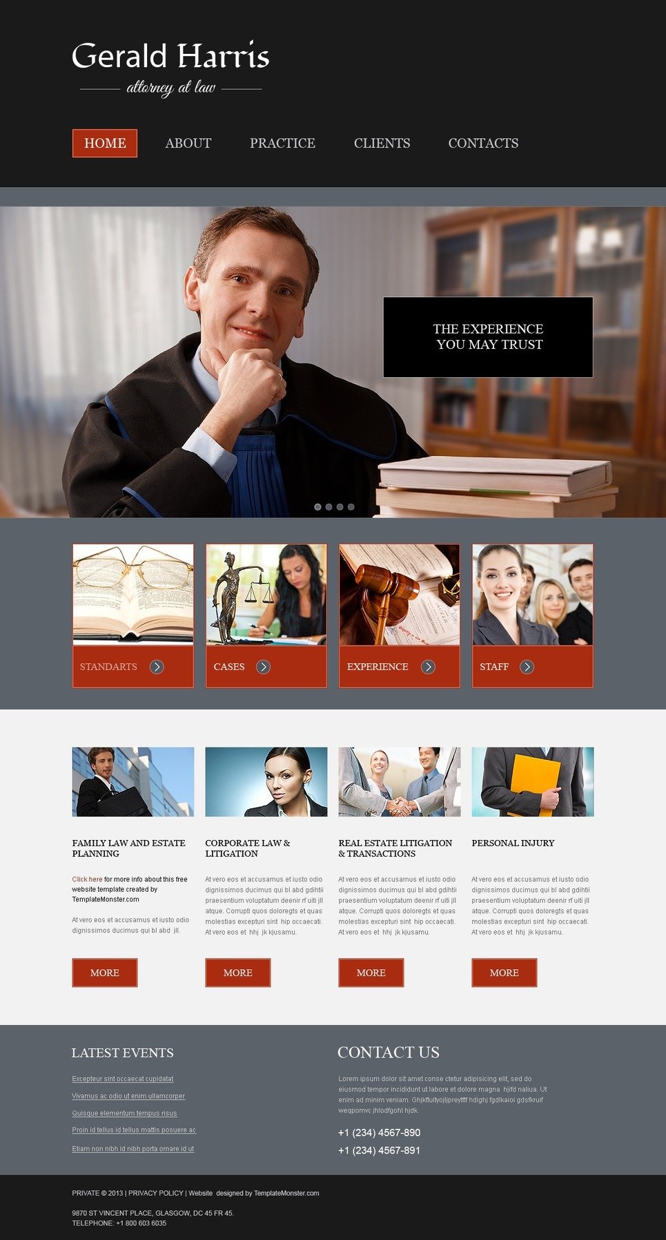 Law Firm Website Templates Free