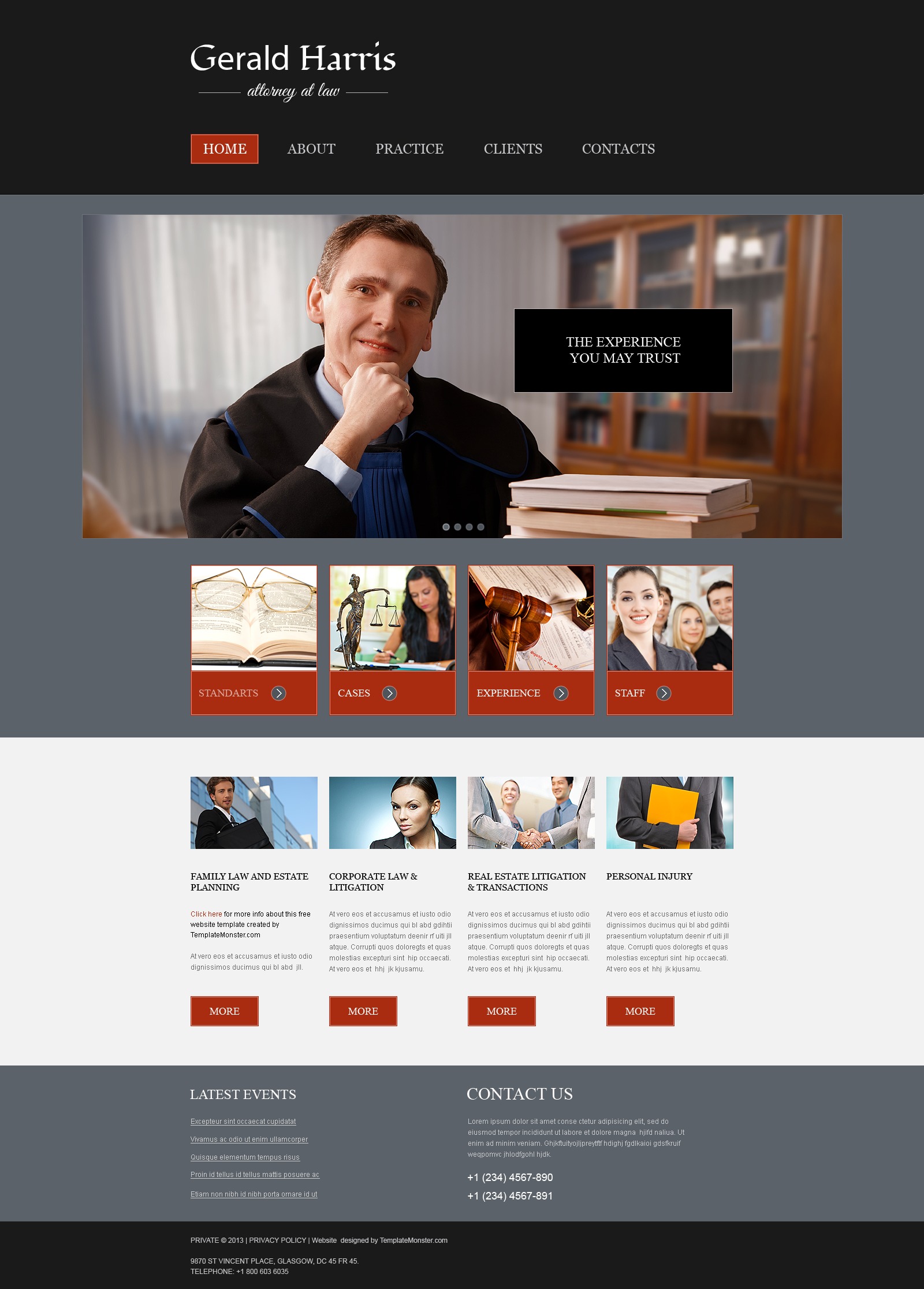 Free Website Template Law Firm