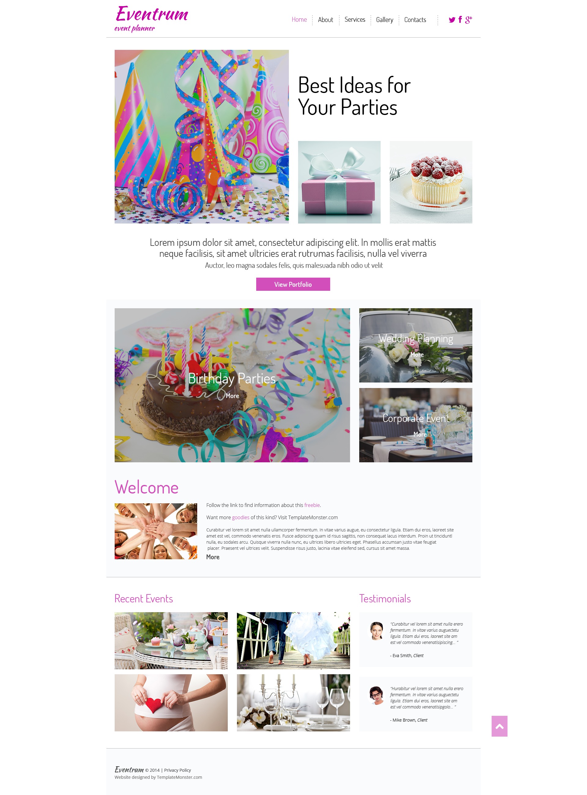 Szablon strony www Free HTML5 Theme for Entertainment Site #51690 - zrzut ekranu