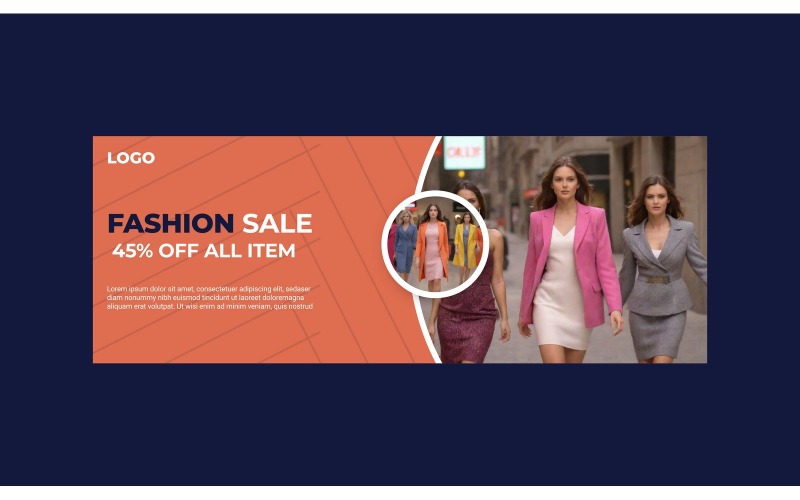 Fashion Sale 45% OFF All Items Vol. 2 Social Media