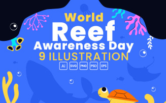 9 World Reef Awareness Day Illustration