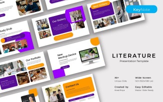 Literature– Education Keynote Template