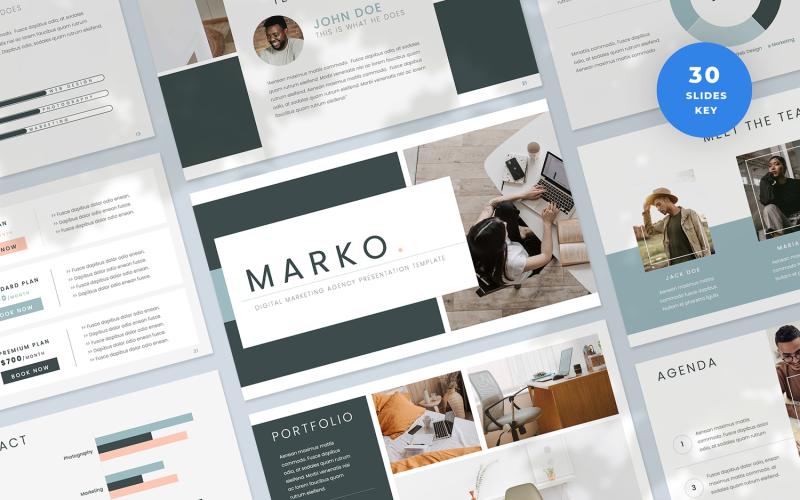 Digital Marketing Agency Presentation Keynote Template