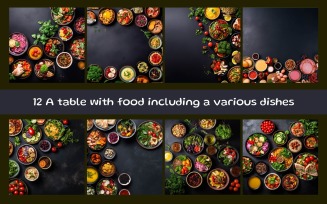 A table with food including a various dishes