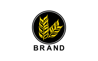 Custom Design Barley Plant Logo