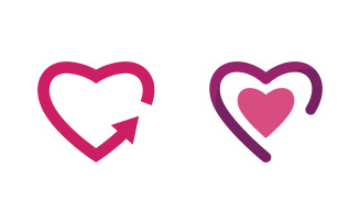 Human care group network and social logo design v.43