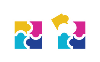 Human care group network and social logo design v.52