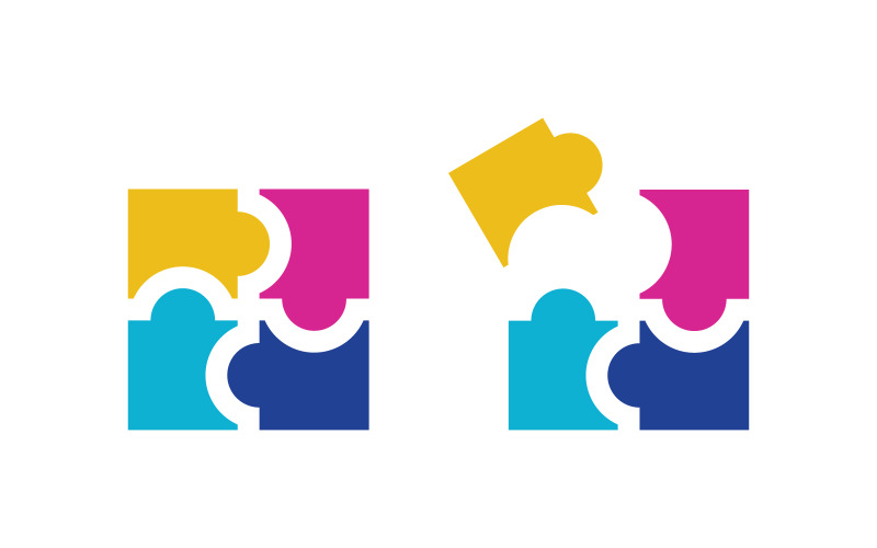 Human care group network and social logo design v.52 Logo Template