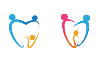 Dental Medical Care Logo icon vector design template v.59