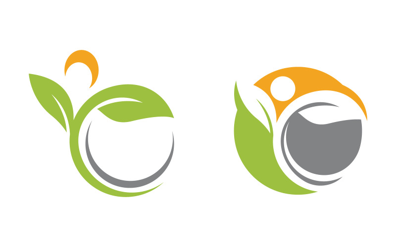 Healthy life Human character logo sign illustration v.244 Logo Template