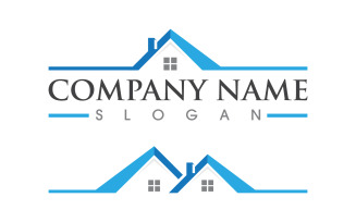 Home industrial Property concept icon logo illustration vv.186