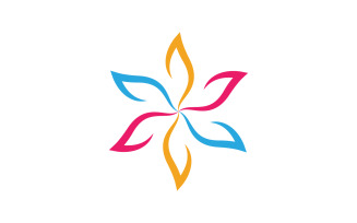 Lotus flower Logo Beauty Salon Cosmetic skincare vector icon design v.88