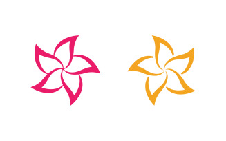 Lotus flower Logo Beauty Salon Cosmetic skincare vector icon design v.91