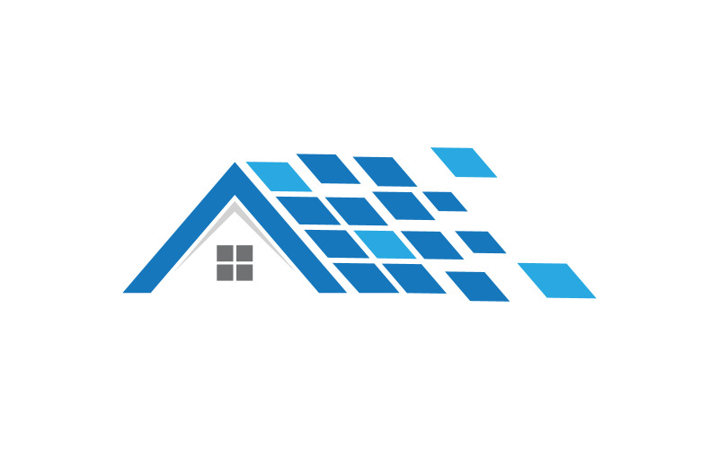 Solar green energy power Vector icon design illustration v.4 Logo Template