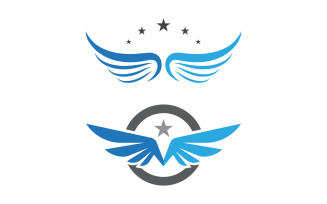 Eagle hawk wing icon illustratio logo design v.10