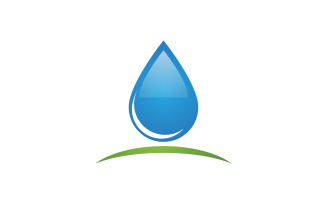 Water drop Plumbing Logo Template vector illustration v.89