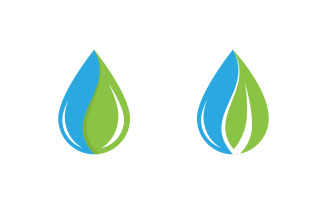Water drop Plumbing Logo Template vector illustration v.92