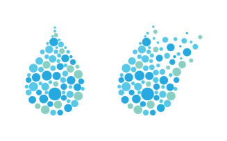 Water drop Plumbing Logo Template vector illustration v.97