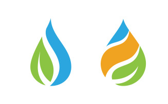 Water drop Plumbing Logo Template vector illustration v.98