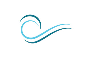 Water wave liquid vector Logo illustration design V1.102