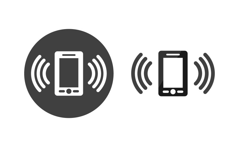 Wifi internet Connection concept icon logo illustration design v.1 Logo Template