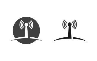 Wifi internet Connection concept icon logo illustration design v.3