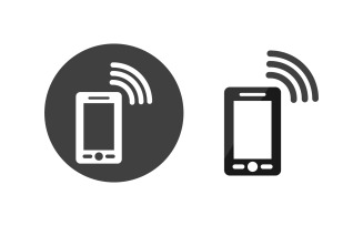 Wifi internet Connection concept icon logo illustration design v.4