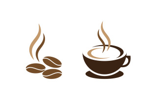 Coffee Shop logo Templates Vector design illustration v.14