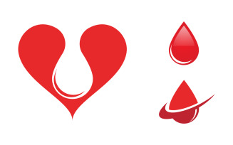 Health Medical donor care icon logo design illustration v.1