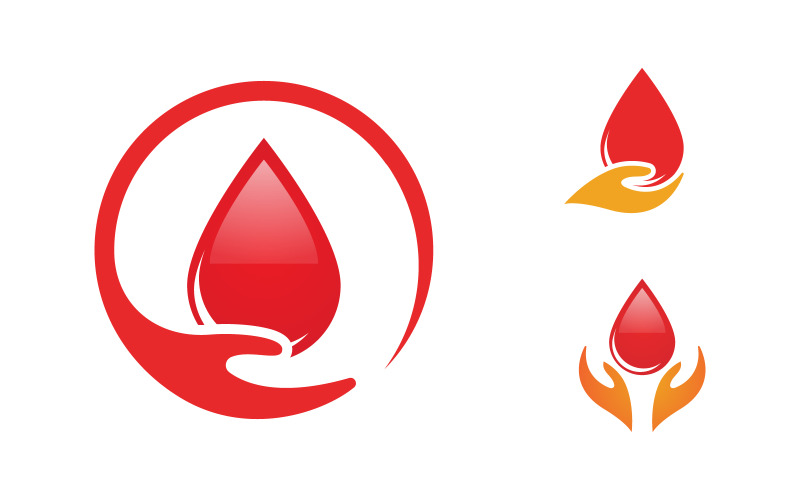 Health Medical donor care icon logo design illustration v.3 Logo Template