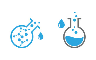 Health Medical Lab Logo template vector illustration design v.3