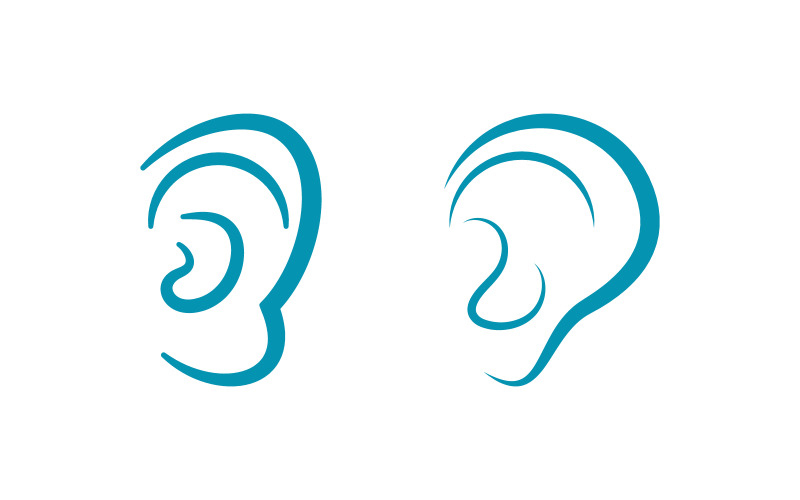 Hearing Healthy illustration Template vector icon v.1 Logo Template