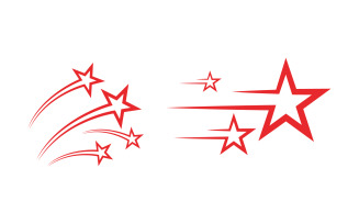 Star Logo speed Concept Logo Illustration design v.7