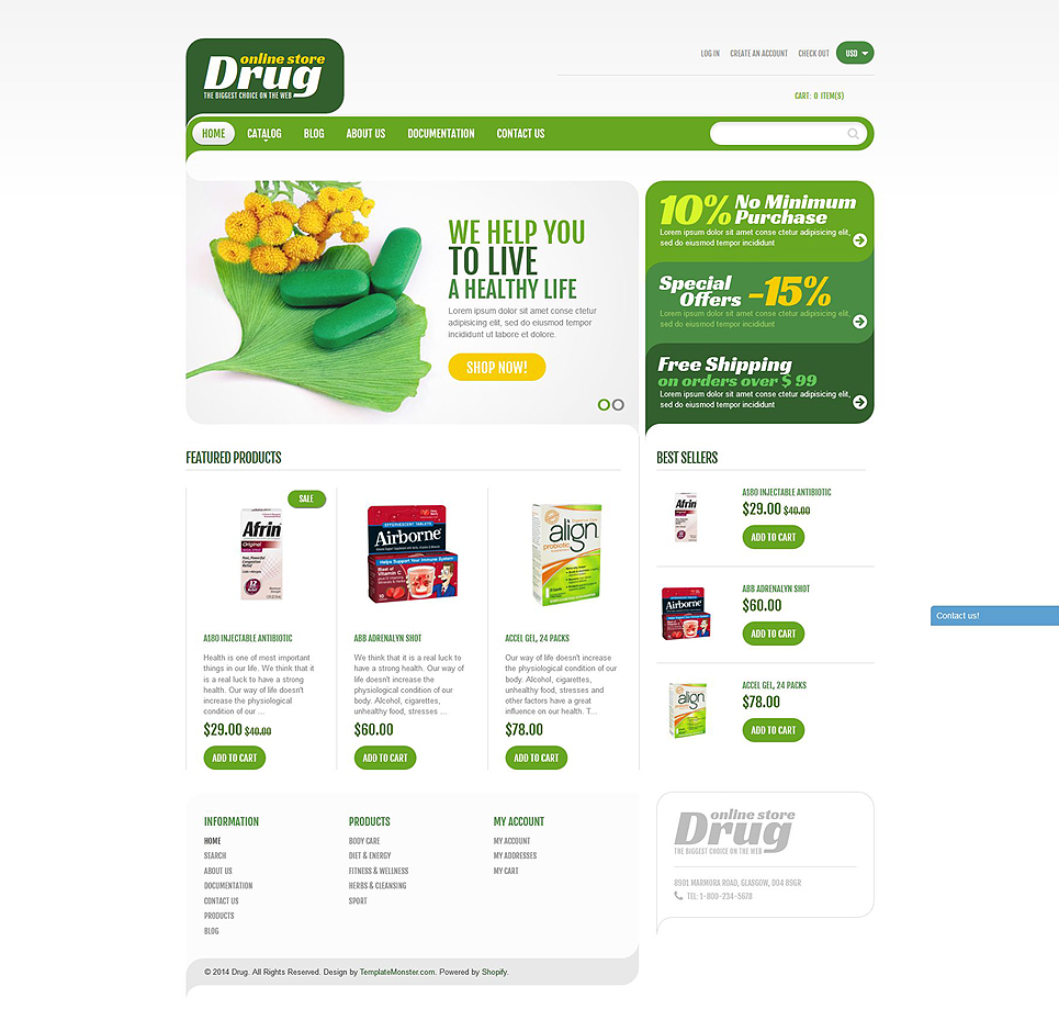 Drug Store Shopify Theme New Screenshots BIG