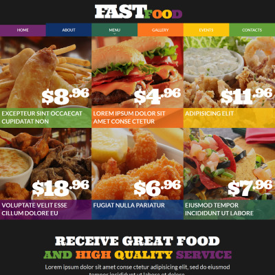 16+ Best Fast Food Restaurant Website Templates | TemplateMonster